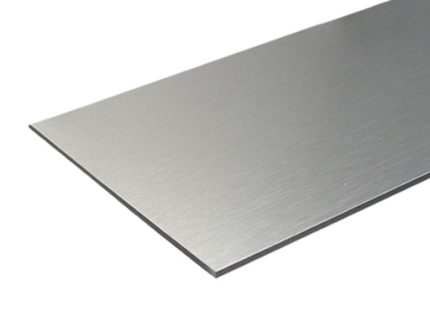 Aluminium composite panel 1220x2440x4mm Front PVDF Back PE Al board 0.5mm Silver