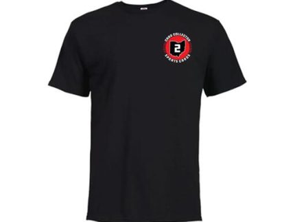 TS5427 BLACK T-SHIRT + LOGO white color 100% COTTON size XL