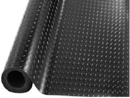 RUBBER ANTI-SLIP MATS L100CMxW100CM THICKNESS 2.5MM PR1125