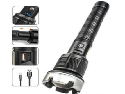 P90 Powerful Rechargeable Flashlight