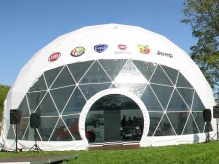 SC18-254 Spherical canopy-1 seat  dia.18m 254 sq meters