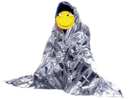 EB3505 Emergency blanket MATERIAL PET SIZE 210x130cm THICKNESS 12UM NET WEIGHT 50G COLOR SLIVER