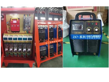 Welding machine ，including distribution box + iron frame+ 6 pcs/group  ZX7-500C, 400V/50HZ/500AMP