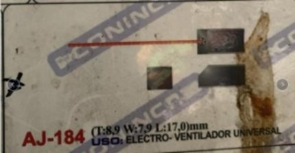CARBON AJ-184 8.9Tx7.9Wx17.0L eletro-ventilador universal