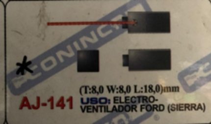 CARBON AJ-141 8.0T 8.0W 18.0L electro-ventilador FORD SIERRA